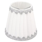 6Pcs Cloth Lampshade Modern Simple Candle Chandelier Light Shade Table Lampshade for Living Room - Side View