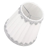 6Pcs Cloth Lampshade Modern Simple Candle Chandelier Light Shade Table Lampshade for Living Room - Close-Up Angle