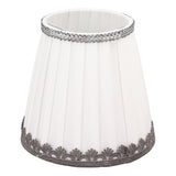 6 Pcs Small Lamp Shade Clip On Type Fabric Lampshade Modern Simple E14 Candle Bulb Lamp Cover - Side View