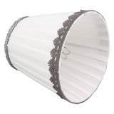 6 Pcs Small Lamp Shade Clip On Type Fabric Lampshade Modern Simple E14 Candle Bulb Lamp Cover - Rear View