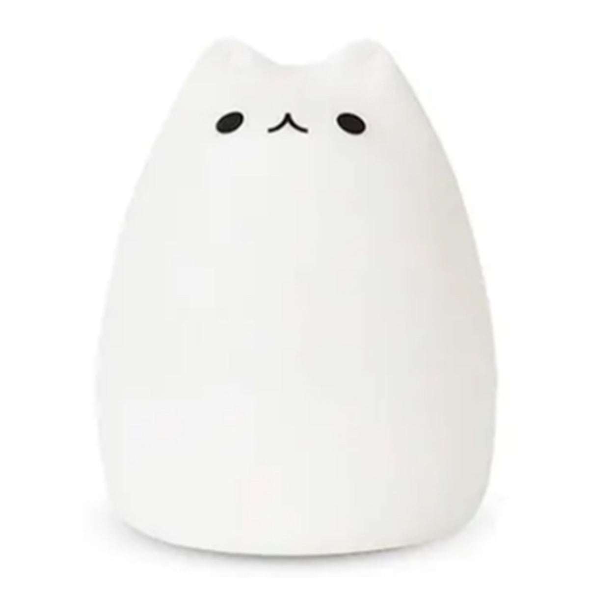Cute Cat Night Light for Kids 7 Color LED Tap Nursery Night Light USB Rechargeable Bedside Night Lamp