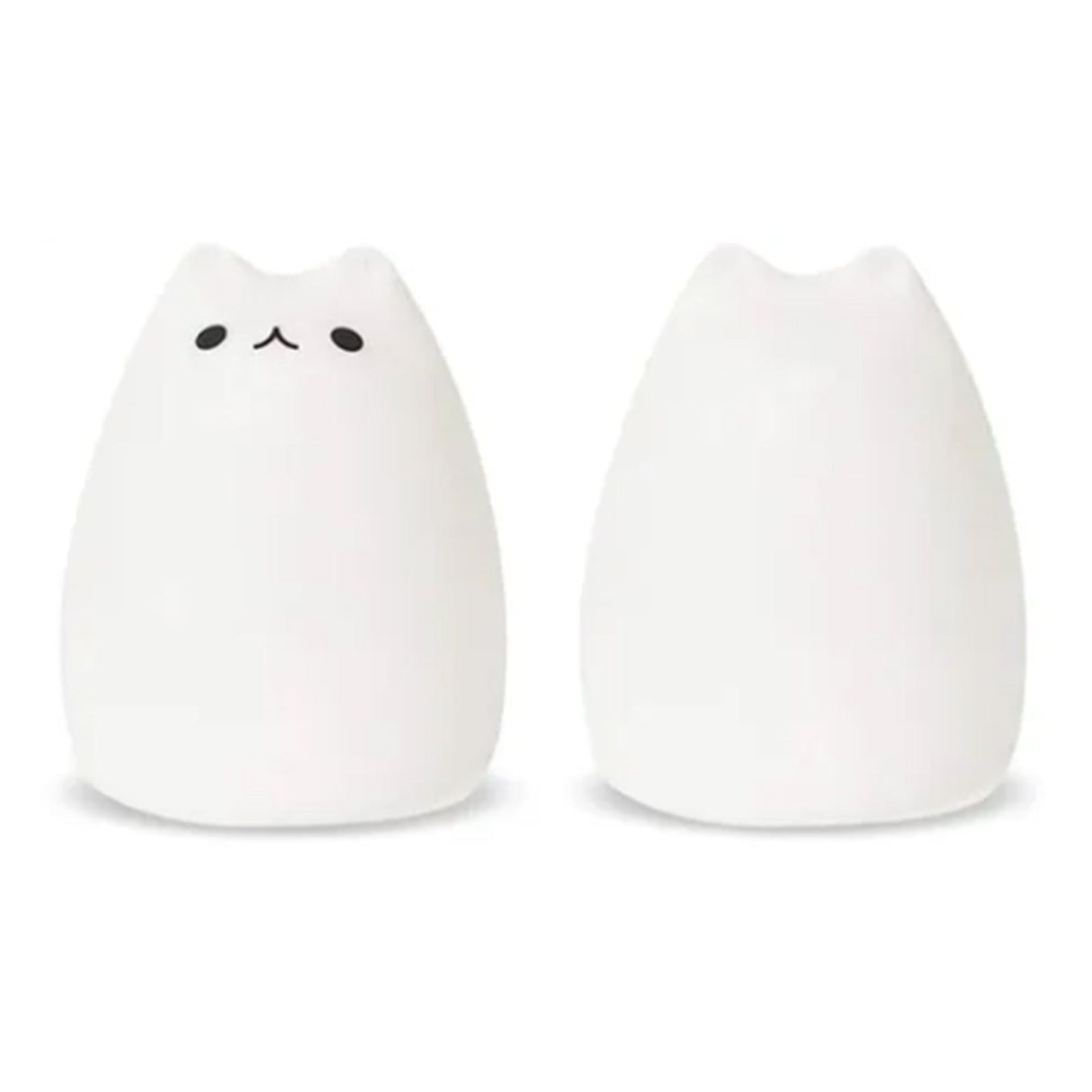 Cute Cat Night Light for Kids 7 Color LED Tap Nursery Night Light USB Rechargeable Bedside Night Lamp