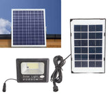 30W 100LED Solar Street Lamp Remote Control Light Control Timing Floodlight Super Bright Waterproof for Outdoor Garden - Rear View