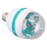 Dancing Light Bulb E26 Base RGB Auto Changing Safe Stable ABS PC Rotating Light Bulb for Party Bar Wedding 85‑260V - 45-Degree Angle