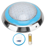 LED Underwater Swimming Pool Light 45W RGB Color Stainless Steel Pool Lamp AC12V Wall Surface Mounted IP68 Waterproof with Remote Controller