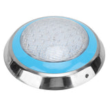 LED Underwater Swimming Pool Light 45W RGB Color Stainless Steel Pool Lamp AC12V Wall Surface Mounted IP68 Waterproof with Remote Controller - Front View