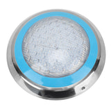 LED Underwater Swimming Pool Light 45W RGB Color Stainless Steel Pool Lamp AC12V Wall Surface Mounted IP68 Waterproof with Remote Controller - Side View