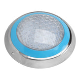 LED Underwater Swimming Pool Light 45W RGB Color Stainless Steel Pool Lamp AC12V Wall Surface Mounted IP68 Waterproof with Remote Controller - 45-Degree Angle