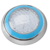 LED Underwater Swimming Pool Light 45W RGB Color Stainless Steel Pool Lamp AC12V Wall Surface Mounted IP68 Waterproof with Remote Controller - Low Angle