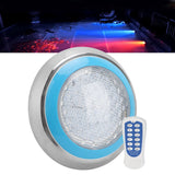 LED Underwater Swimming Pool Light 45W RGB Color Stainless Steel Pool Lamp AC12V Wall Surface Mounted IP68 Waterproof with Remote Controller - Extra Image