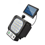LED Solar Wall Light 21 LED Beads Super Bright IP65 Waterproof Outdoor Solar Motion Sensor Light with 16.4ft Cable - Side View