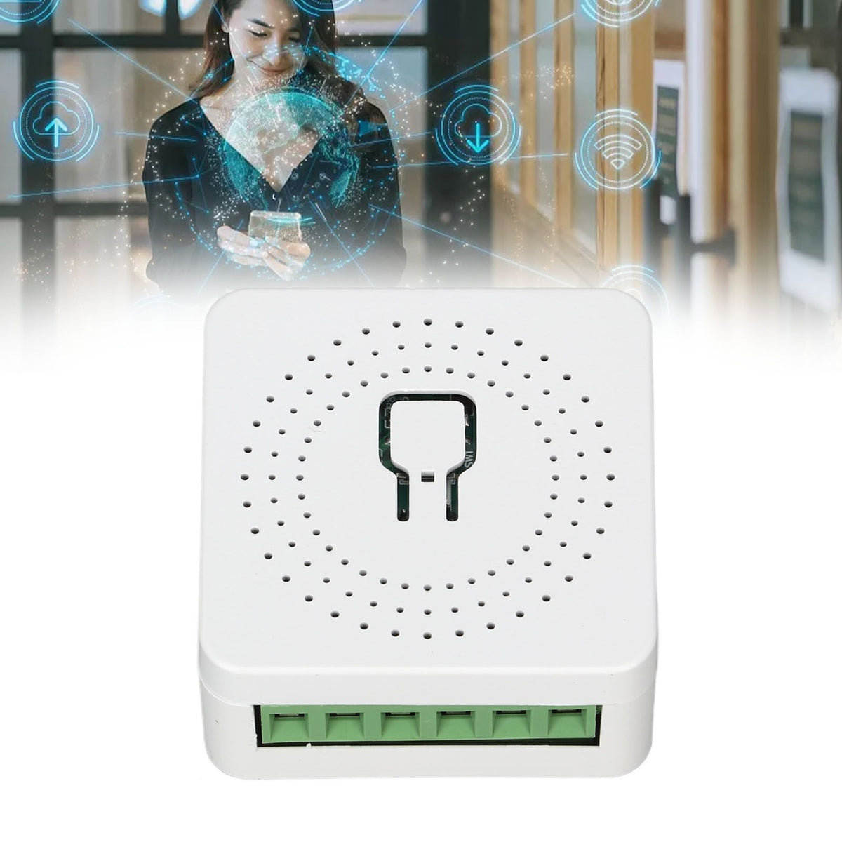 WiFi Switch Portable 16A Smart Power Switch APP Voice Control Miniature Remote Dual Control Switch for Tuya APP AC100‑240V