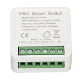 WiFi Switch Portable 16A Smart Power Switch APP Voice Control Miniature Remote Dual Control Switch for Tuya APP AC100‑240V