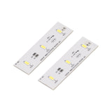 2Pcs Refrigerator LED Light Strip Bar Replacement Freezer Refrigerator Light Strip Bar Repair Part for SW BX02B DC 12V - Top-Down View