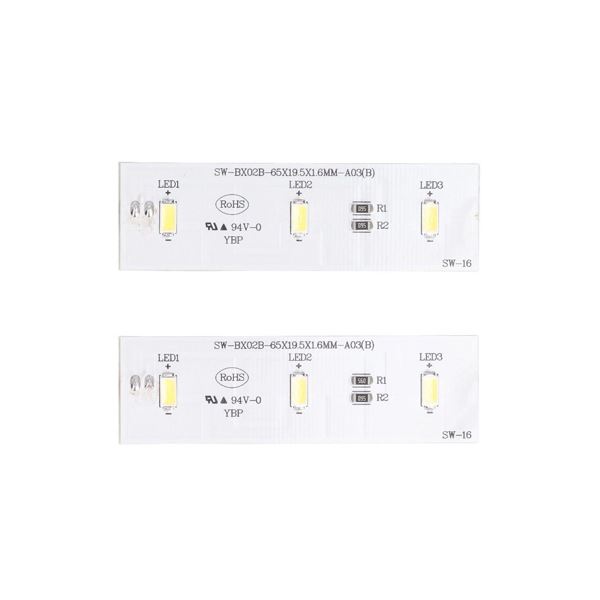 2Pcs Refrigerator LED Light Strip Bar Replacement Freezer Refrigerator Light Strip Bar Repair Part for SW BX02B DC 12V
