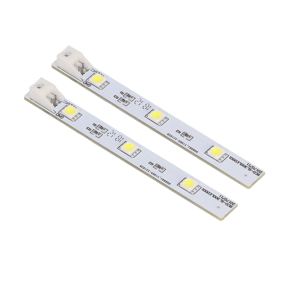 2Pcs Refrigerator LED Light Board White Eyes Friendly Freezer LED Light Strip for Electrolux BCD SL300LED001 DC12V