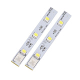 2Pcs Refrigerator LED Light Board White Eyes Friendly Freezer LED Light Strip for Electrolux BCD SL300LED001 DC12V - Rear View