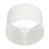 Drum Lamp Shade E27 E14 Clip Fir Leaf Shape Hollow Out Metal Decorative Lampshade Cover for Table Wall Ceiling Lamp White