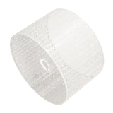 Drum Lamp Shade E27 E14 Clip Fir Leaf Shape Hollow Out Metal Decorative Lampshade Cover for Table Wall Ceiling Lamp White - Top-Down View