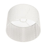 Drum Lamp Shade E27 E14 Clip Fir Leaf Shape Hollow Out Metal Decorative Lampshade Cover for Table Wall Ceiling Lamp White