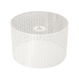Drum Lamp Shade E27 E14 Clip Fir Leaf Shape Hollow Out Metal Decorative Lampshade Cover for Table Wall Ceiling Lamp White
