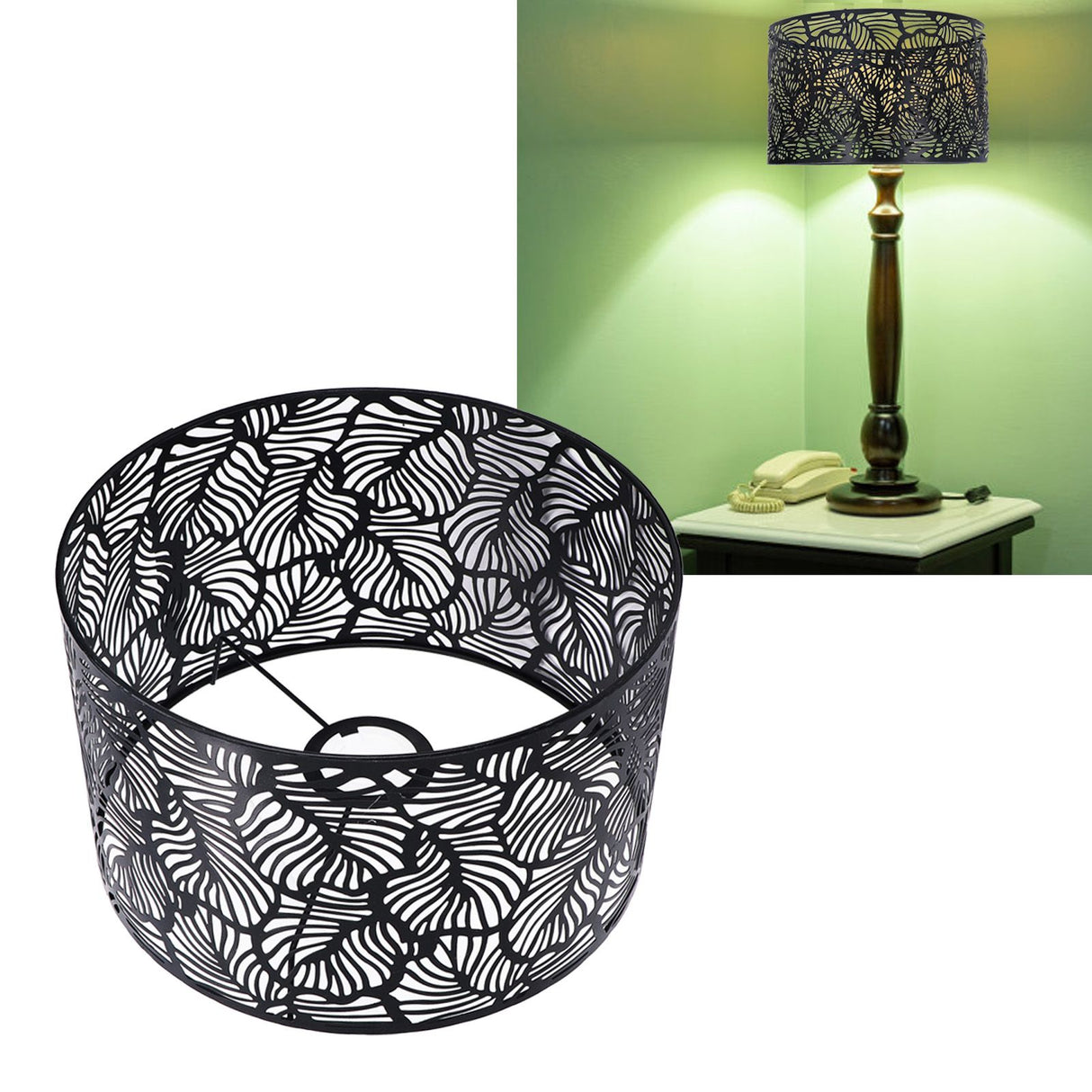 Lampshade Light Lamp Shade Modern Simple Style Home Decoration for E14 E27 Bulbs Black