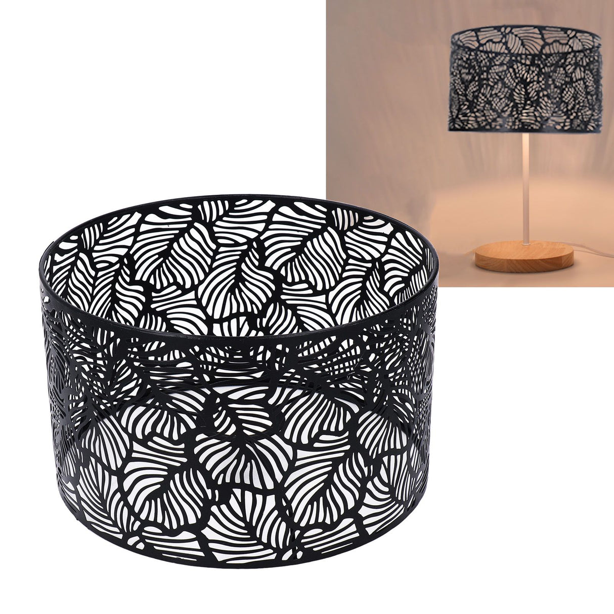 Lampshade Light Lamp Shade Modern Simple Style Home Decoration for E14 E27 Bulbs Black