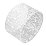 Lamp Shade Hollow Out Metal Lampshade E27 E14 Universal Use Good Heat Dissipation Exquisite Lamp Cover White - 45-Degree Angle