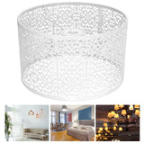 Lamp Shade Hollow Out Metal Lampshade E27 E14 Universal Use Good Heat Dissipation Exquisite Lamp Cover White - Extra Image