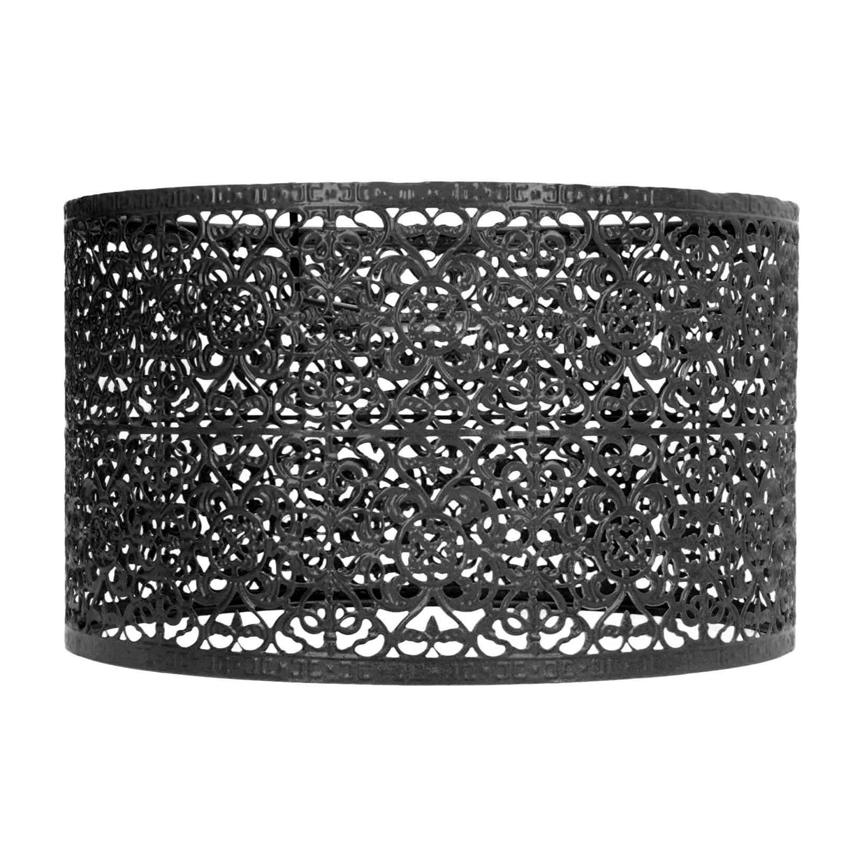 Lamp Shade Hollow Out Metal Lampshade E27 E14 Universal Use Good Heat Dissipation Exquisite Lamp Cover Black