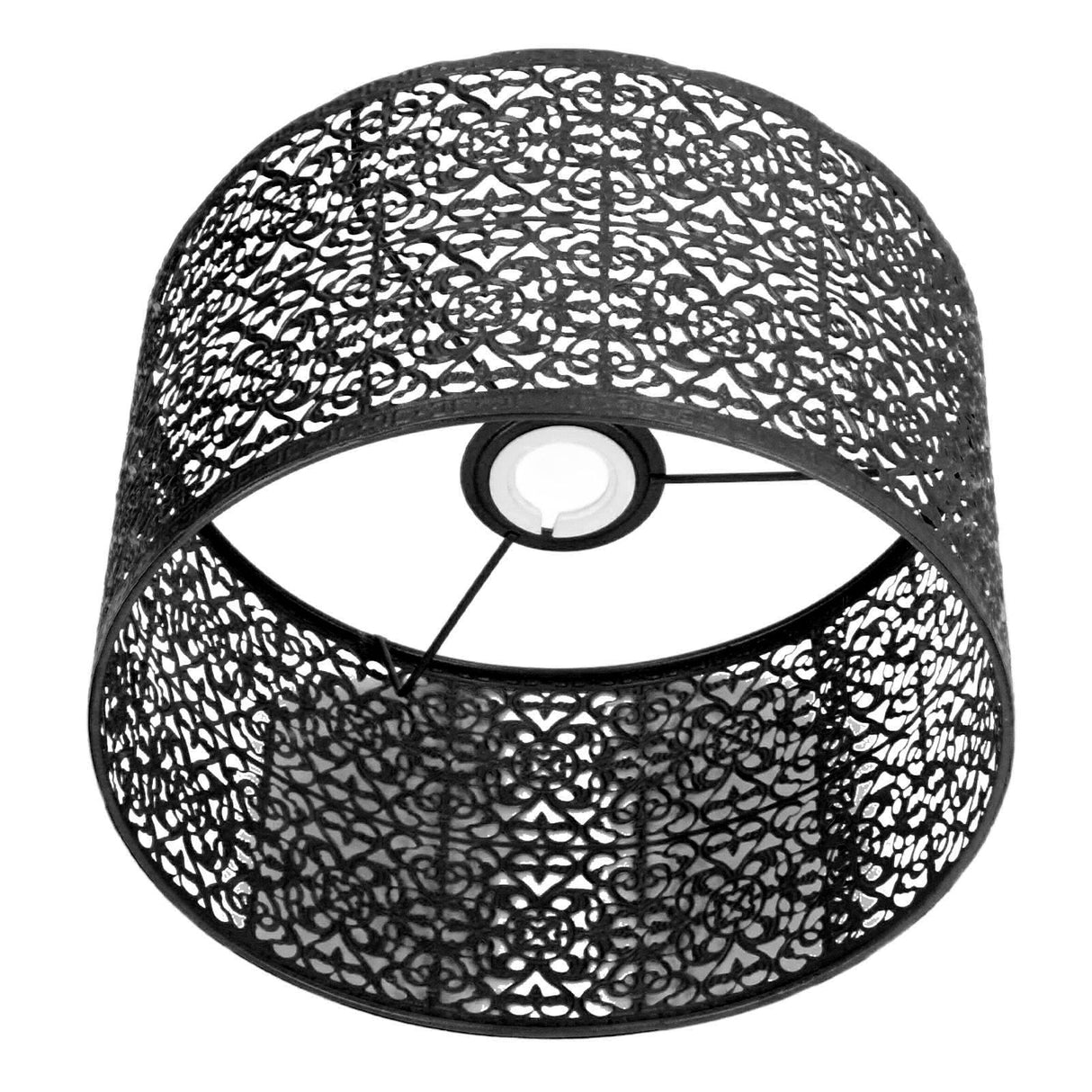 Lamp Shade Hollow Out Metal Lampshade E27 E14 Universal Use Good Heat Dissipation Exquisite Lamp Cover Black
