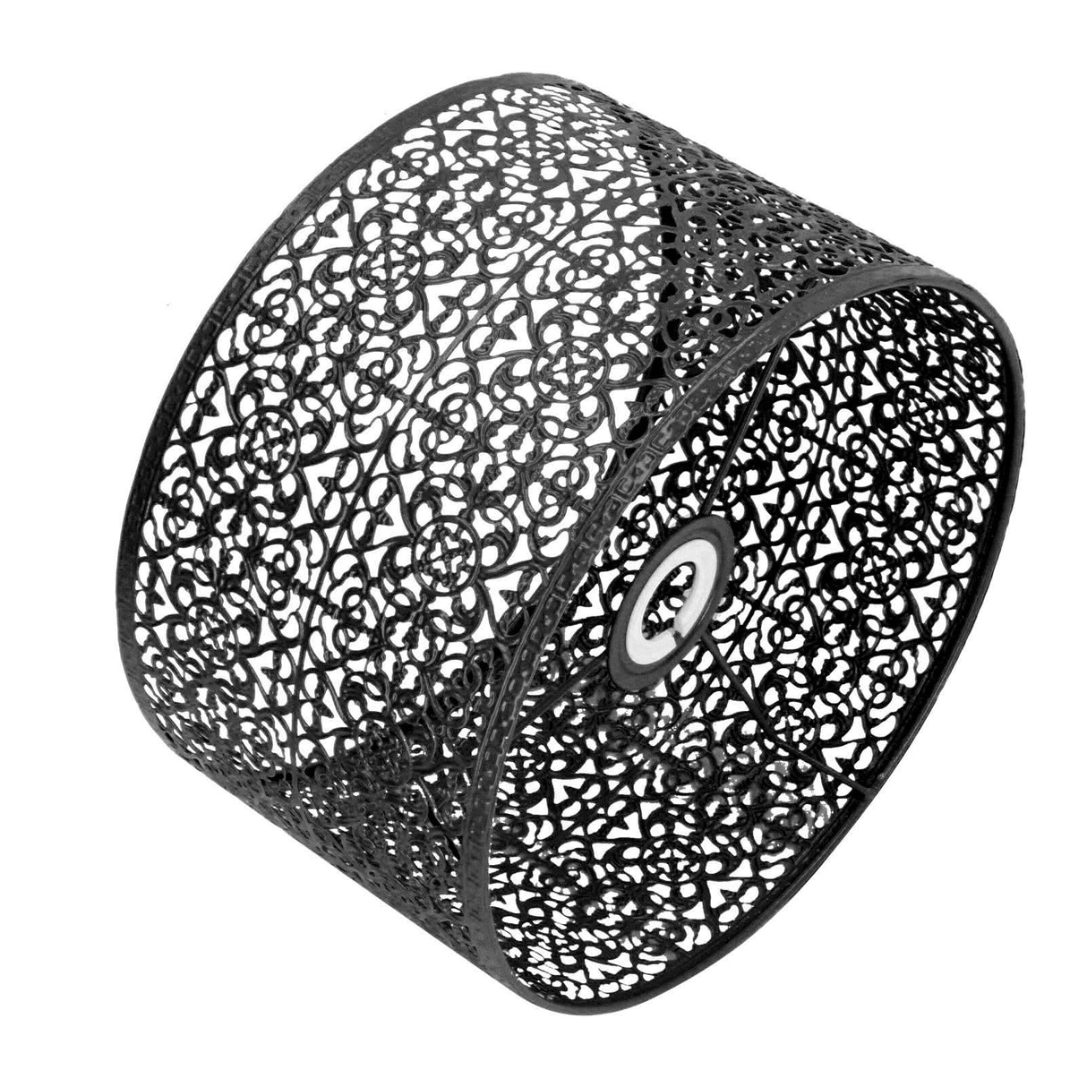 Lamp Shade Hollow Out Metal Lampshade E27 E14 Universal Use Good Heat Dissipation Exquisite Lamp Cover Black