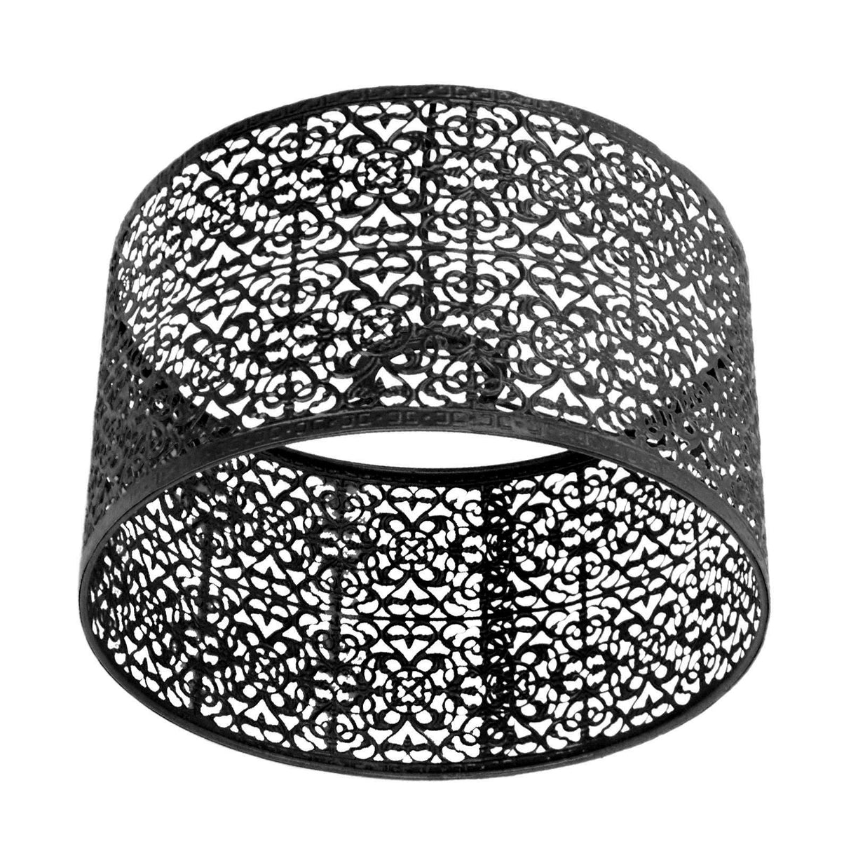 Lamp Shade Hollow Out Metal Lampshade E27 E14 Universal Use Good Heat Dissipation Exquisite Lamp Cover Black