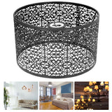Lamp Shade Hollow Out Metal Lampshade E27 E14 Universal Use Good Heat Dissipation Exquisite Lamp Cover Black - Extra Image