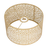 Lamp Shade Hollow Out Metal Lampshade E27 E14 Universal Use Good Heat Dissipation Exquisite Lamp Cover Gold - Top-Down View