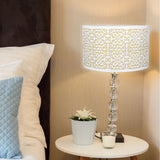 Metal Lampshade Hollow Out Table Light Shade for E27 E14 Caliber Lamp Holder Copper Coin Flower White Yellow Lining
