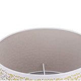 Metal Lampshade Hollow Out Table Light Shade for E27 E14 Caliber Lamp Holder Copper Coin Flower White Yellow Lining - Extra Image