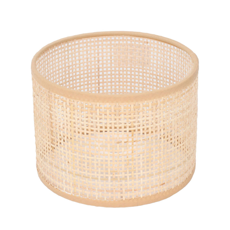 Rattan Lamp Shade Replacement Woven Basket Chandelier Vintage Hanging Table Floor Light Cover E27 E14