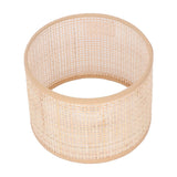 Rattan Lamp Shade Replacement Woven Basket Chandelier Vintage Hanging Table Floor Light Cover E27 E14