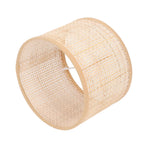 Rattan Lamp Shade Replacement Woven Basket Chandelier Vintage Hanging Table Floor Light Cover E27 E14
