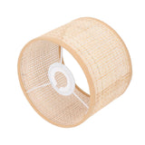 Rattan Lamp Shade Replacement Woven Basket Chandelier Vintage Hanging Table Floor Light Cover E27 E14 - 45-Degree Angle