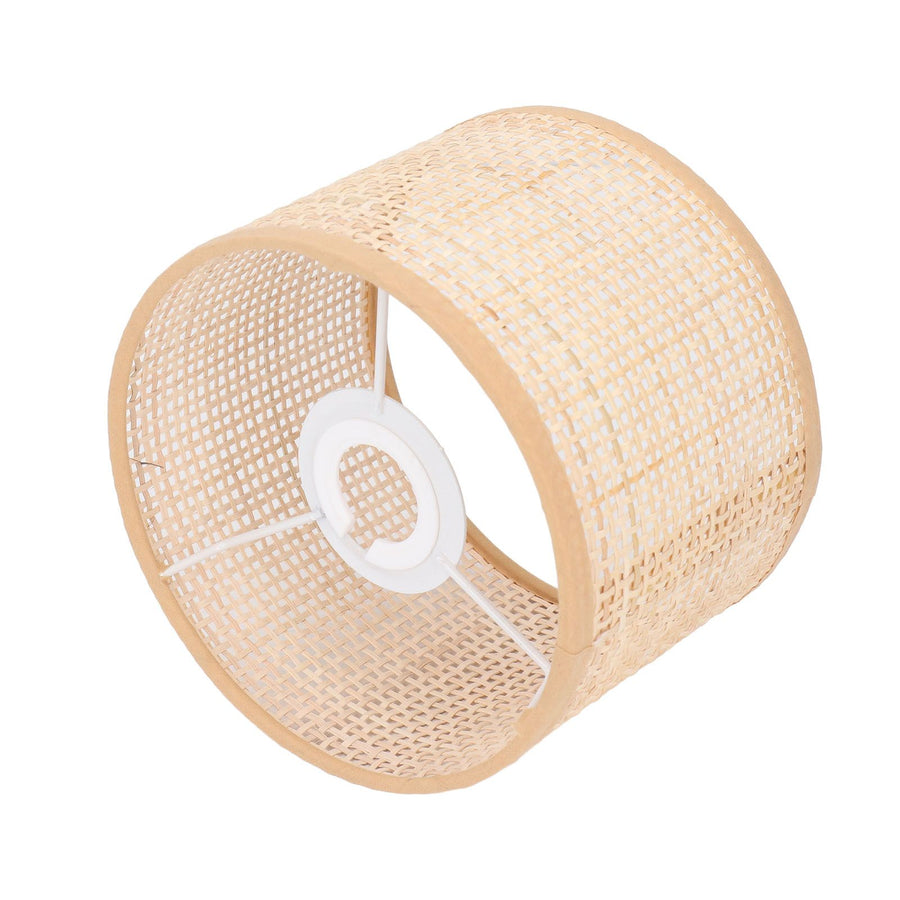 Rattan Lamp Shade Replacement Woven Basket Chandelier Vintage Hanging Table Floor Light Cover E27 E14