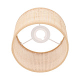 Rattan Lamp Shade Replacement Woven Basket Chandelier Vintage Hanging Table Floor Light Cover E27 E14 - Rear View