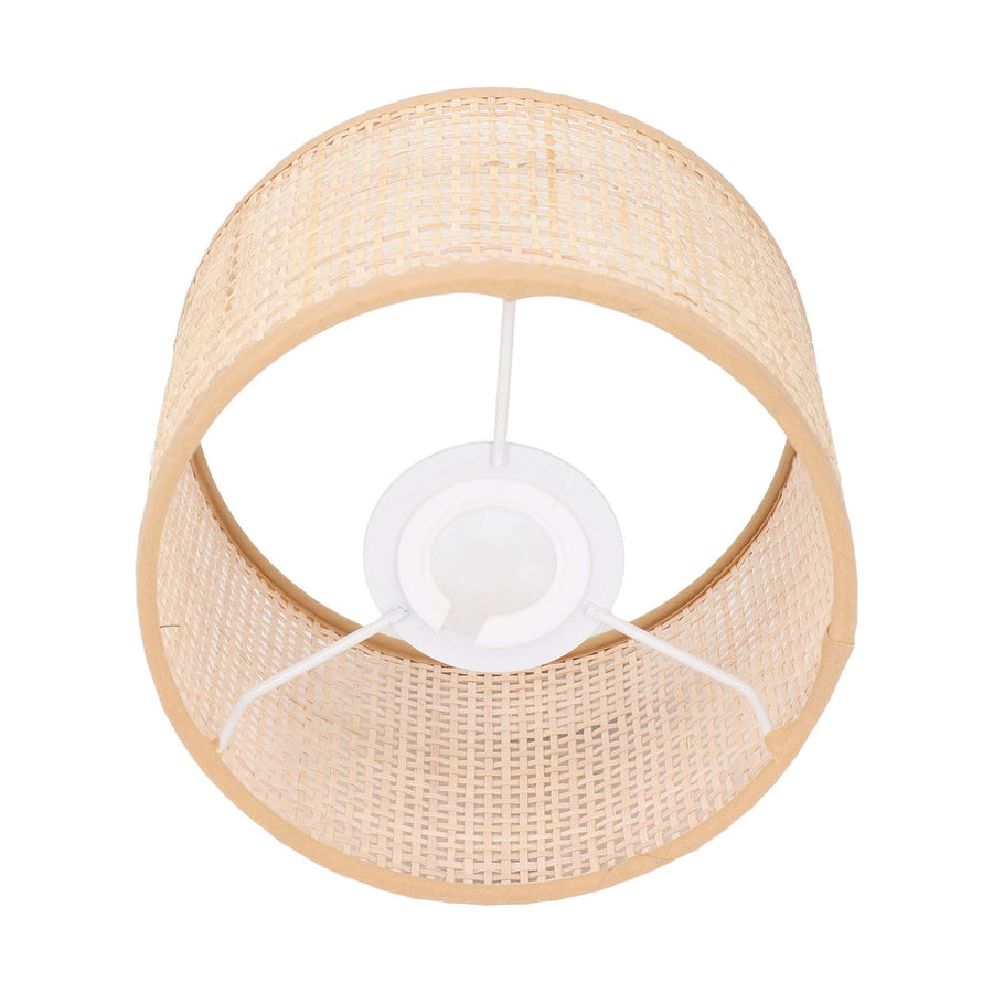 Rattan Lamp Shade Replacement Woven Basket Chandelier Vintage Hanging Table Floor Light Cover E27 E14
