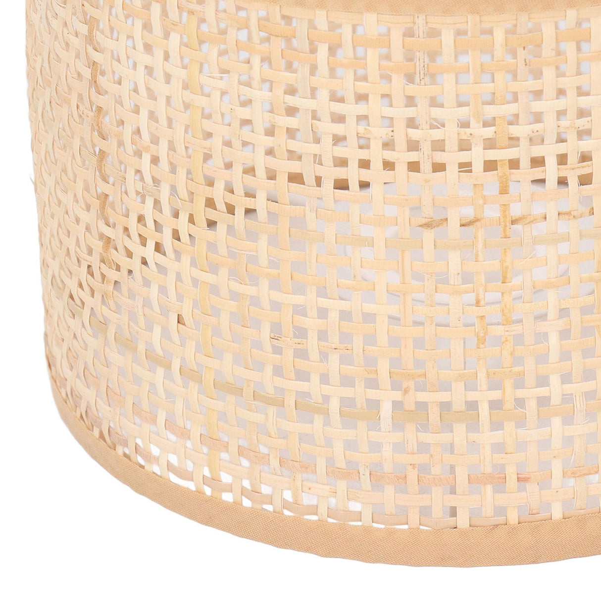 Rattan Lamp Shade Replacement Woven Basket Chandelier Vintage Hanging Table Floor Light Cover E27 E14