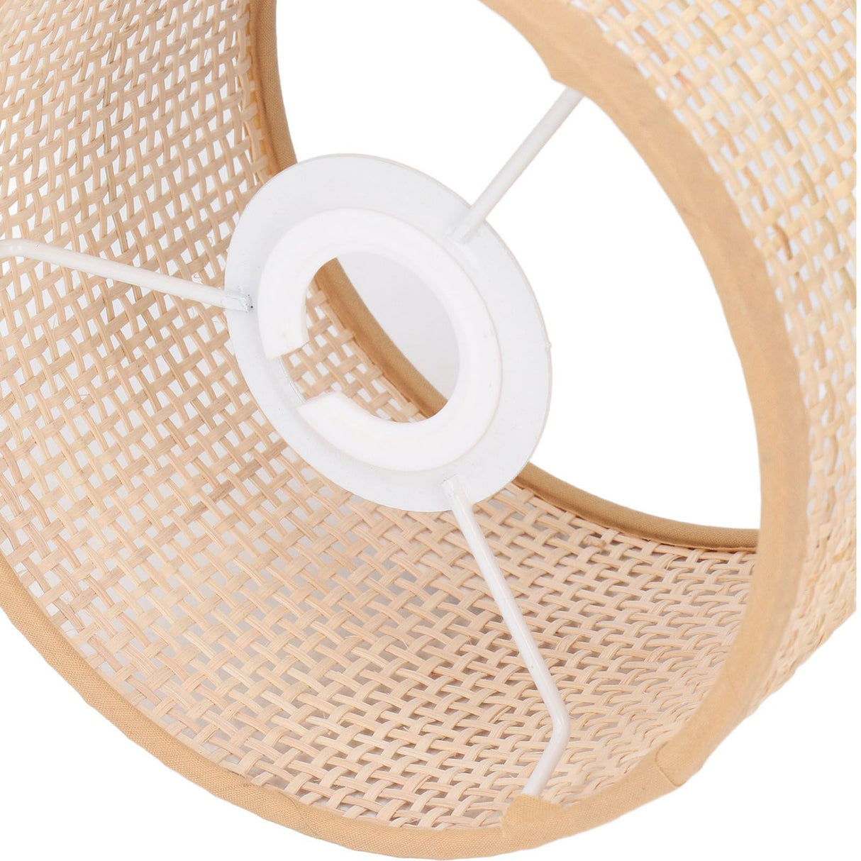 Rattan Lamp Shade Replacement Woven Basket Chandelier Vintage Hanging Table Floor Light Cover E27 E14