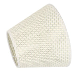 PE Woven Table Lamp Shade Beige Wear Resistant Woven Lamp Cover for E27 E14 Caliber Lampholder - 45-Degree Angle