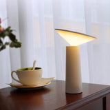 LED Table Lamp Rechargeable Touch Control Desk Light Adjustable Eye Protection Lamp with Battery White - Extra Image