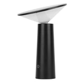 LED Table Lamp Rechargeable Touch Control Desk Light Adjustable Eye Protection Lamp with Battery Black - Front View