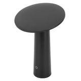 LED Table Lamp Rechargeable Touch Control Desk Light Adjustable Eye Protection Lamp with Battery Black - Rear View